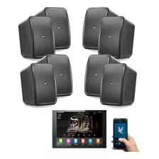 Kit Som Ambiente Frahm Amplificador Parede 8 Touch Android