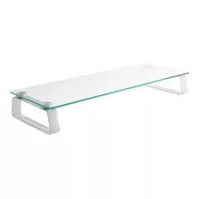 Mesa De Vidrio Templado Lumi Para Elevar Monitor 56 X 21