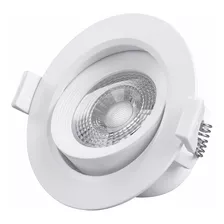 Spot Embutir Led Cob 7w 520lm Extra Chato Color Blanco Temperatura Calido (3000°k)