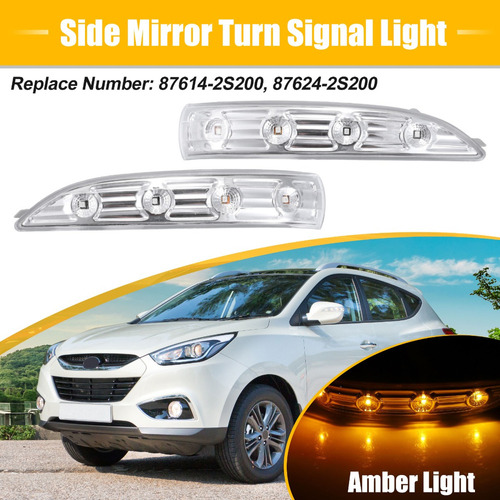 2 Luz Seal Giro Espejo Para Hyundai Tucson 10-13 Ix35 10-14 Foto 2