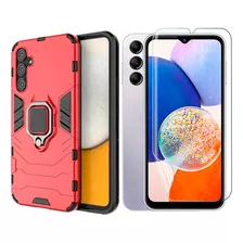 Capa Anel Para Samsung Galaxy M14 5g + Pelicula Hydrogel