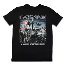 Camiseta Consulado Rock Iron Maiden Matter Of Life And Death