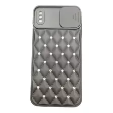 Case Protector Cubre Cámara Con Brillo Rígido iPhone XS Max