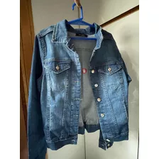 Campera De Jean Azul Marca Como Quieres Que Te Quiera