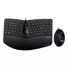 Combo Mouse Y Teclado Ergonómicos Usb Perixx 406 - Sportpol