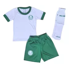 Uniforme Infantil Palmeiras Branco Artilheiro Oficial