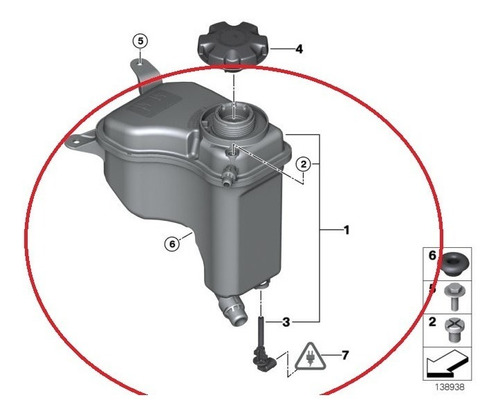 Deposito Agua - Refrigerante Bmw Z4 320i 316i 325i 118i X1 Foto 3