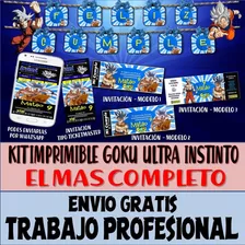 Kit Personalizado Candybar Goku Ultra Instinto + Calendario