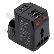 Targus World Travel Power Adapter Con Dos Puertos De Carga U