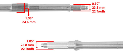 Eje Trasero Barra Flecha Suzuki Ozark 250 Lt-f250 2002-2014 Foto 4