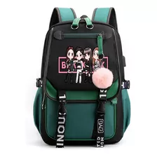 Mochila Blackpink Kpop Juvenil Coreana Con Puerto Usb