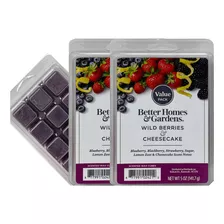 Mejor Casas Y Jardines Wild Berry Cheesecake Cera Cubos 5oz