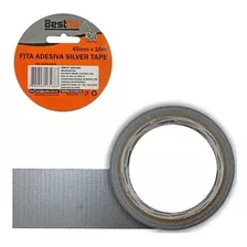 Fita Silver Tape 45mm X 10m Prata Original 10 Mts Best