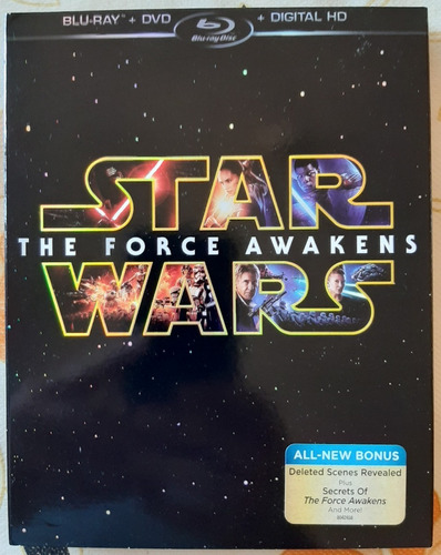 Star Wars - The Force Awakens - Blu Ray + Dvd + Digital Copy