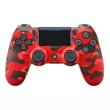 Controle Sony Dualshock 4 Red Camouflage Led Frontal Ps4