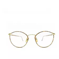 Lente Óptico Giorgio Armani 163 Round Metal Gold Tortoise 49