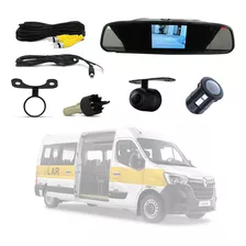 Kit Retrovisor C/tela 4,3 + 2 Câmeras T. Escolar Contran 504