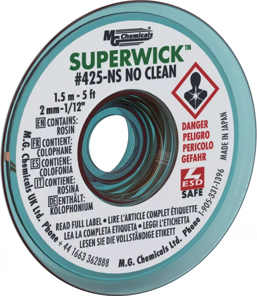 Mg Chemicals-trenza Desoldadora 425-ns-no Clean Super Wick