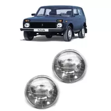 Par Farol Lada Niva 180mm 12v Sealed Beam Silibim Siribim