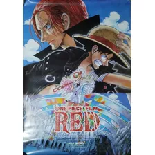 Afiche Poster Original Y Vaso De One Piece Red 