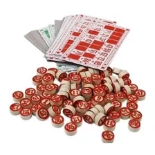 Bingo Jogo Com 90 Pedras Madeira Numeradas Cartelas Diversão