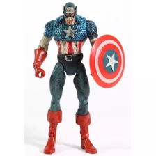 Zombie Capitan America Figura Articulada De Coleccion 