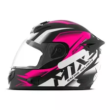 Capacete Masculino Fechado Mixs Mx2 Storm Fosco Cor Rosa Fosco Tamanho Do Capacete 58