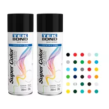 Kit C/2 Tinta Spray Tek Bond Secagem Rápida Cores