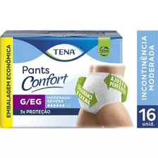 Fralda De Vestir Tena Confort Pant´s P/m - G/xg C/16 Unid.