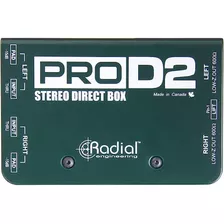 Caja Directa Radial Engineering Pro-d2 Pasiva 2 Canales