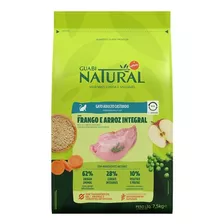 Ração Gatos Castrados Frango E Arroz 7,5kg Guabi Natural