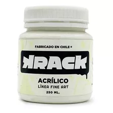 Frasco De Pintura Acrilica Krack 250ml Color Helado De Piña