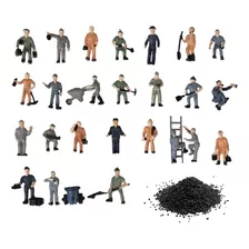 Juego De 27 Figuras Para Personas A Escala 1:87 Con Kit De B