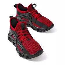 American Tenis Para Hombre Rojo Negro, Cod 104148-2