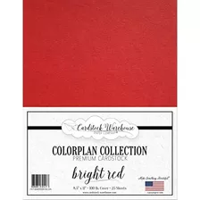 Papel Cartulina Colorplan Bright Red, 8.5 X 11 Pulgadas...