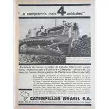 Trator Caterpillar D8h - Propaganda Antiga Anos 60