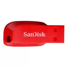 Pendrive Sandisk Cruzer Blade 32gb Rojo Electrico