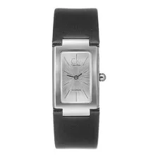 Reloj Calvin Klein Mujer Cuero Negro Moda Suizo K5923126