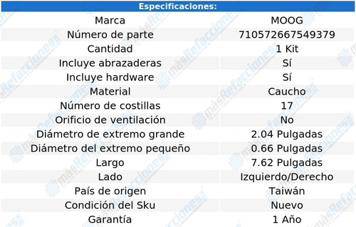 Cubre Polvo Macheta Direccion Izq/der Moog Tundra 00 Al 06 Foto 2