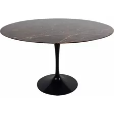 Mesa Saarinen Jantar Redonda Marrom Imperial 1,24d X 75h