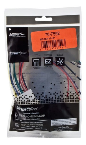 Metra 70-7552 Arns De Cableado De Radio Para Nissan 2007-up Foto 3