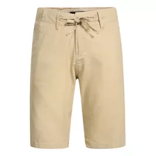 Pantalón Corto De Corte Clásico C/cordón Ajustable P/hombre