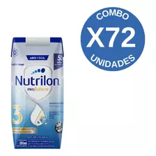 Leche De Fórmula Líquida Sin Tacc Nutricia Bagó Nutrilon Profutura 3 Sabor Neutro En Caja - Pack De 72 X 24 Unidades De 200ml - 12 Meses A 2 Años