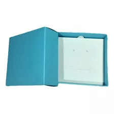 200 Caixas Para Bijuteria E Semi Joia Embalagem De Papel Cor Baby Blue