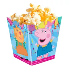 Pack X6 - Pochocleras - Cajitas Para Golosinas - Peppa Pig Color Lila