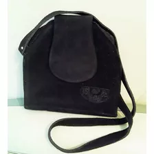 Carteras De Mujer Símil Gamuza, En Negro, Usadas 