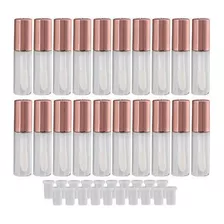 Bqlzr Rose Gold 12ml Empty Plastic Clear Lip Gloss Tubes Bal