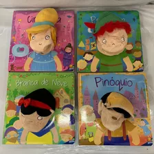 Livro Infantil Fantoche 4 Br Nev Pinoquio Peter Pan Cind Out