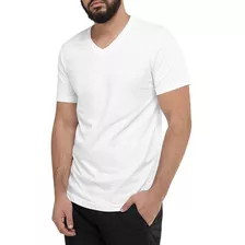 Kit Com 3 Camisetas Gola V - 100% Poliéster Para Sublimação