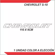 Adhesivo Chevrolet S-10 Tapa Trasera